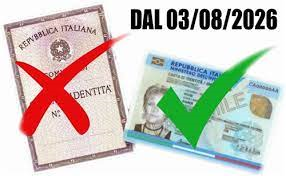 Cessazione validità carta d'identità cartacea dal 03 Agosto 2026